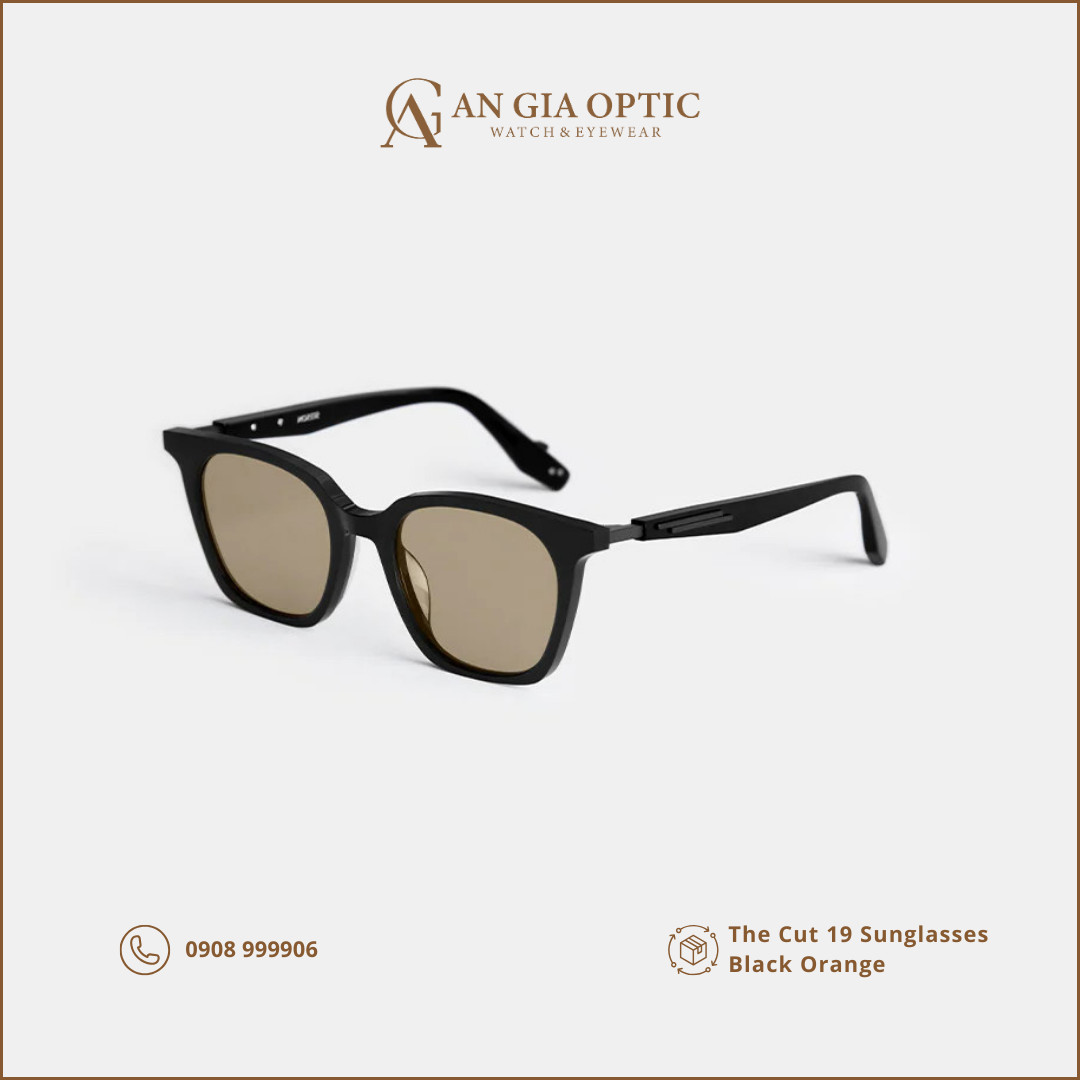 THE CUT 19 SUNGLASSES - Black - Orange